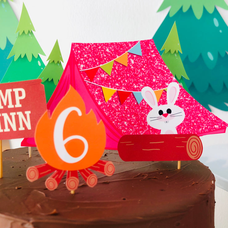Teepee Glamping Cake Topper