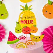 Tutti Frutti Cake Cut-Outs Toppers