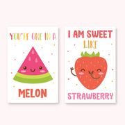 Tutti Frutti Party Sign Melon and Strawberry