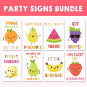 Tutti Frutti Party Signs Bundle