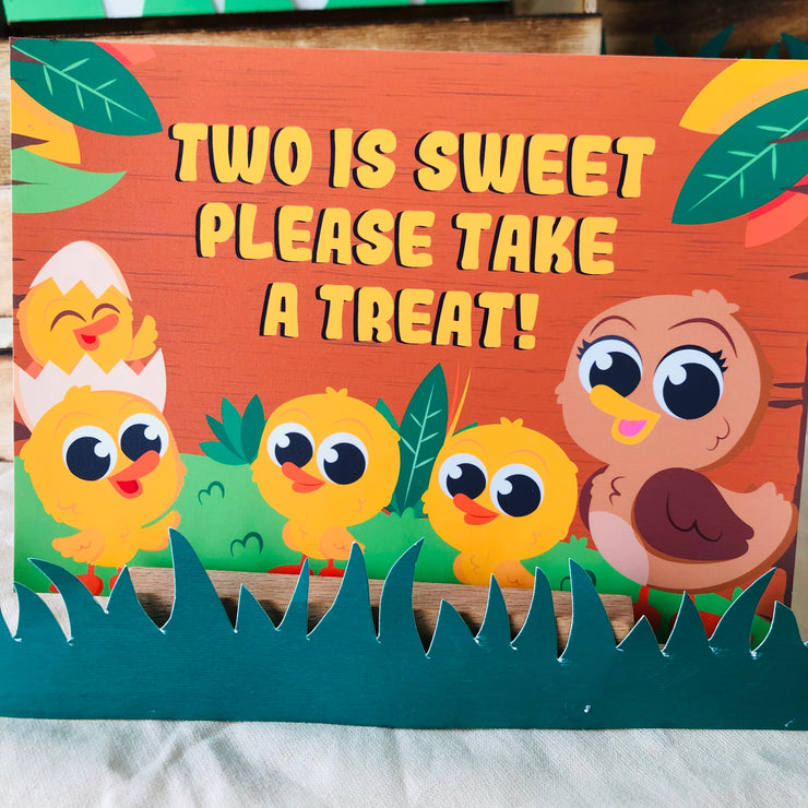 Two Is Sweet Please Take a Treat Sign