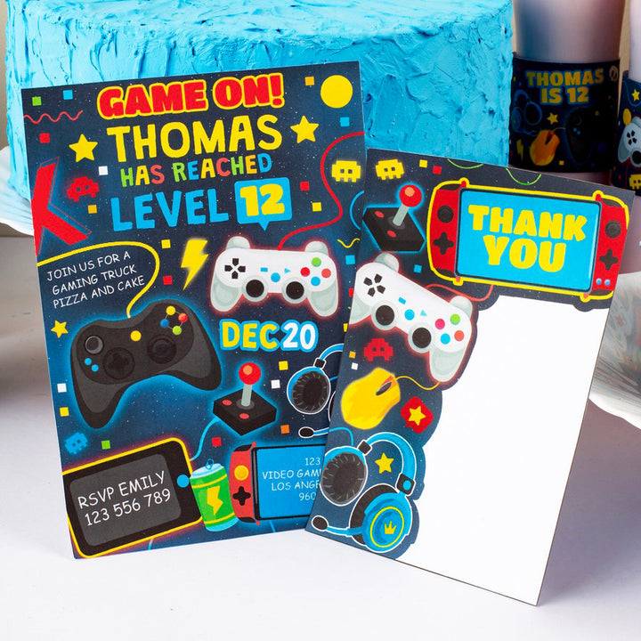 Video Game Birthday Invitation