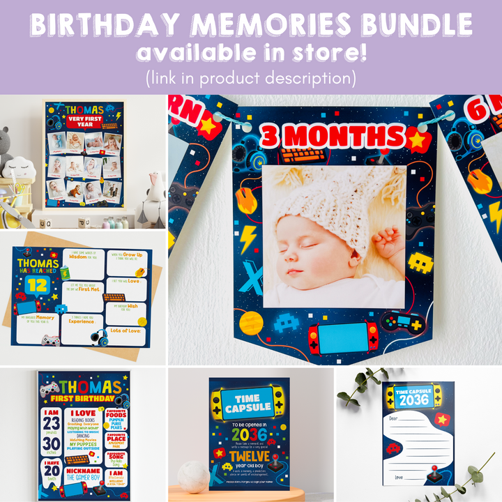 Video Game Birthday Memories Bundle