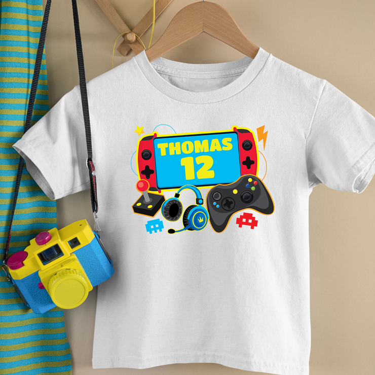 Video Game Birthday Shirt Design