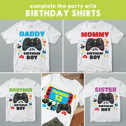 Video Game Birthday Shirts
