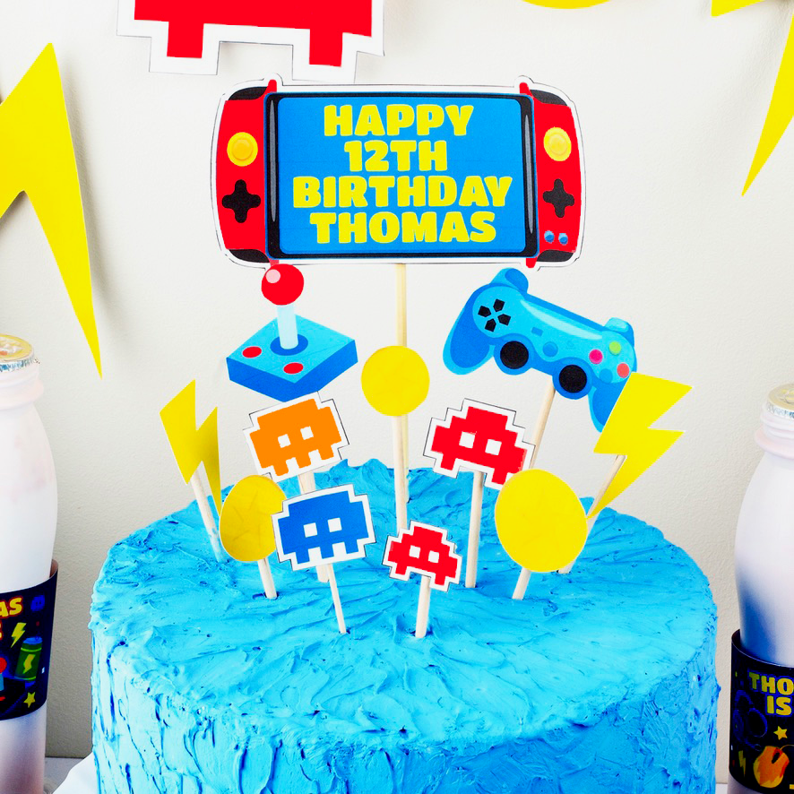 13th Official Teenager Cake Topper Decorations Birthday Theme Video Game  Boy | eBay