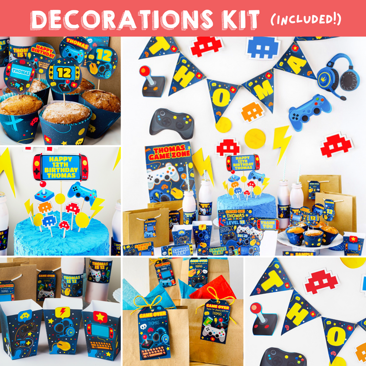 Video Game Decorations Kit