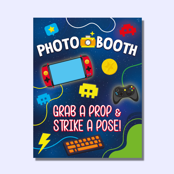 Video Game Photo Display Sign