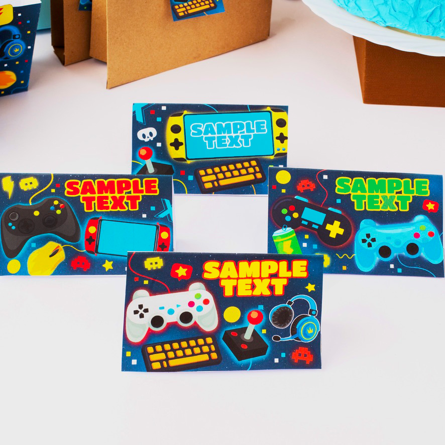 Lable Game Video Game Food Labels Printable | Pigsy Party Decoration – PigsyParty