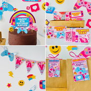 Video Game Girl Party Decorations Kit