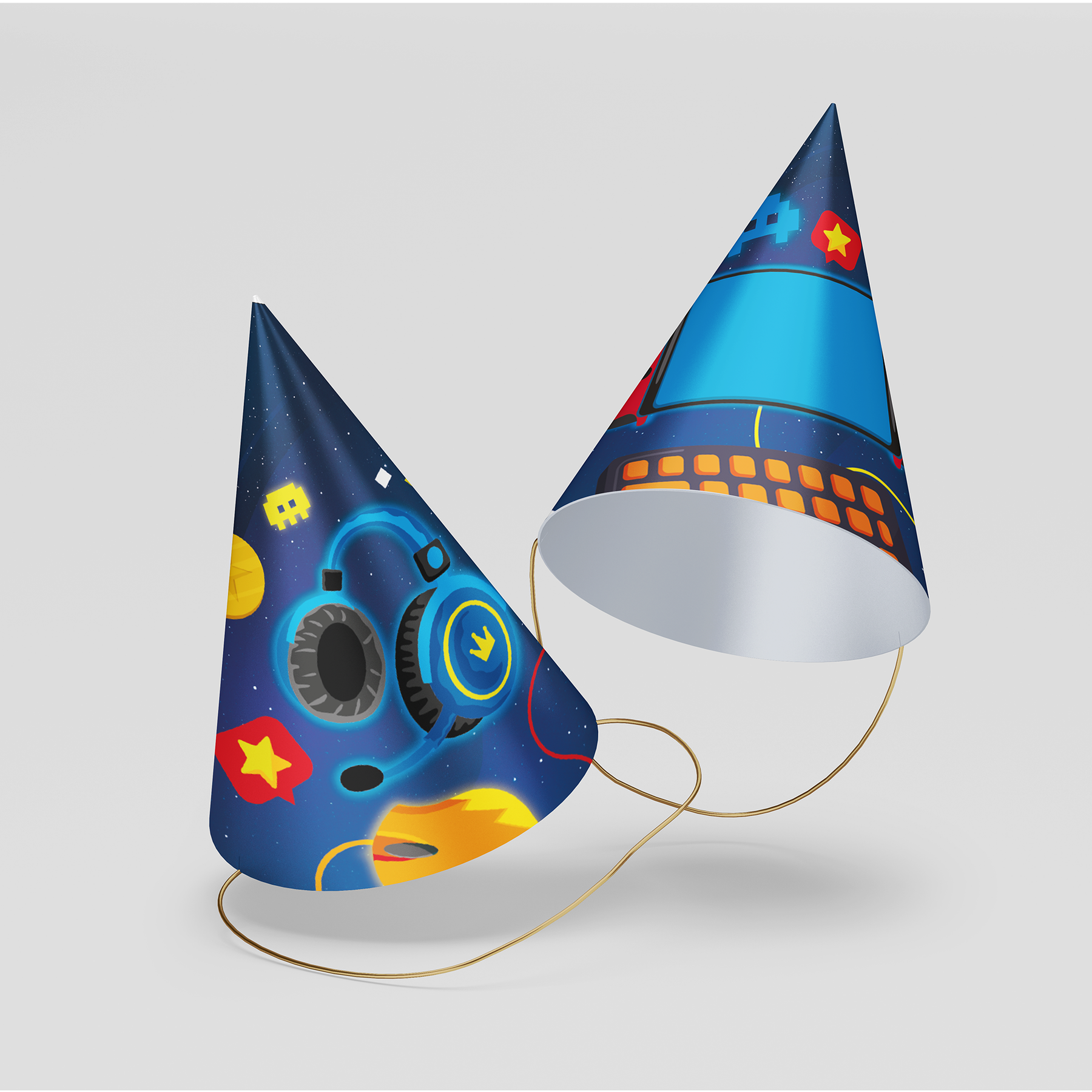 Video Game Party Hats | Pigsy Party Decoration – PigsyParty