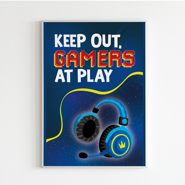 Video Game 'Keep Out' Poster