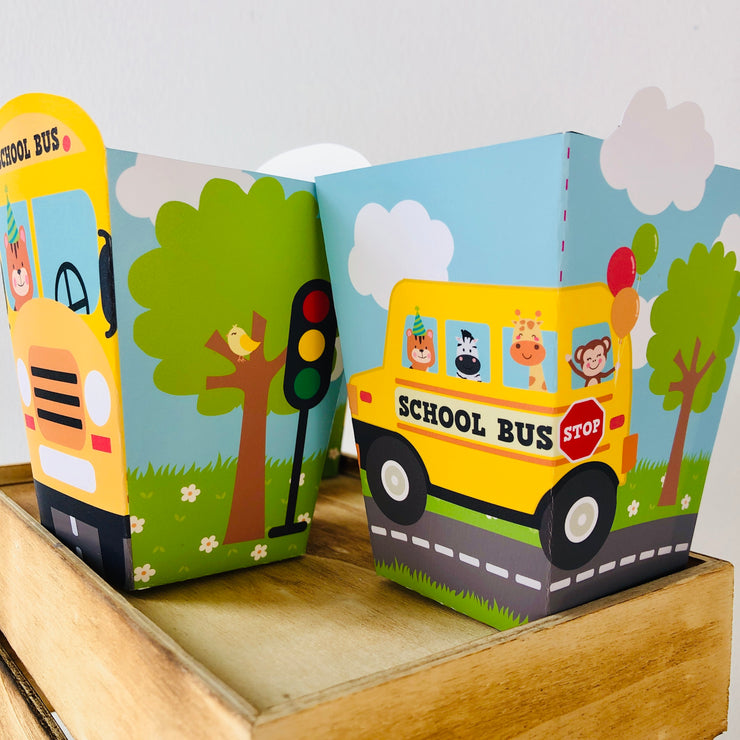 Wheels on the Bus Favor Box