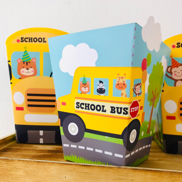 Wheels on the Bus Favor Boxes
