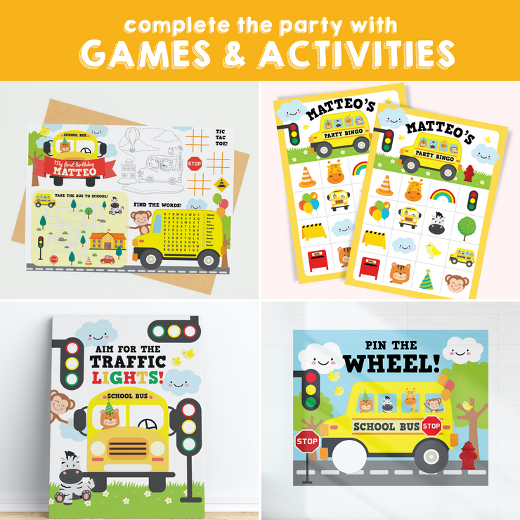 Wheels on the Bus Party Games and Activities