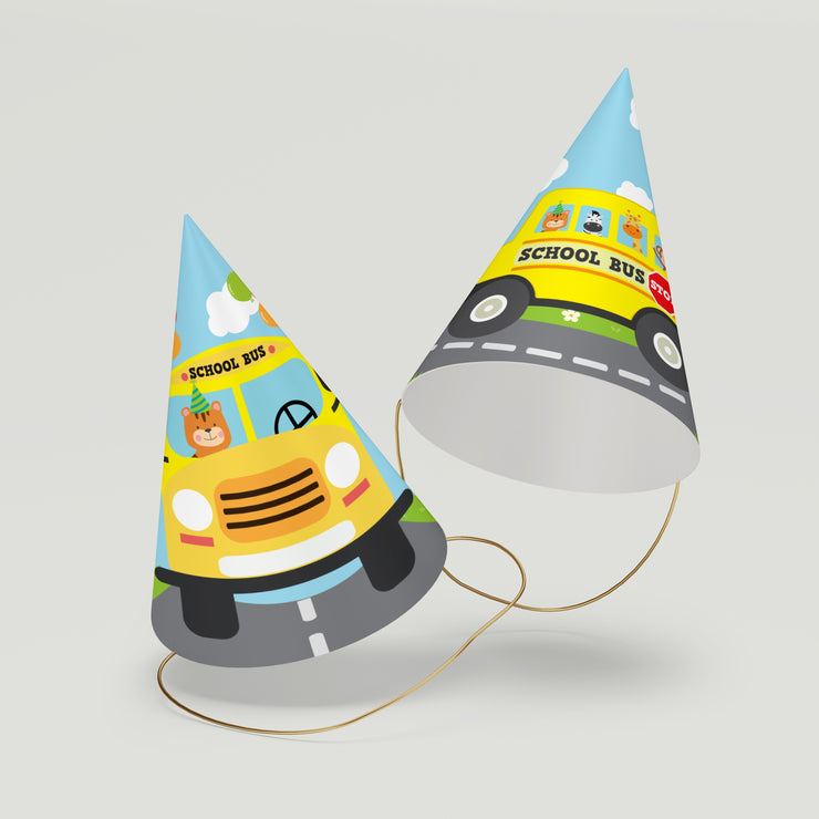 Wheels on the Bus Party Hats