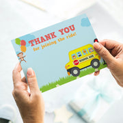 Wheels on the Bus Thank You Card