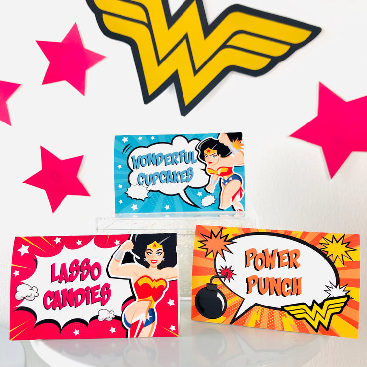 Wonder Woman Food Labels