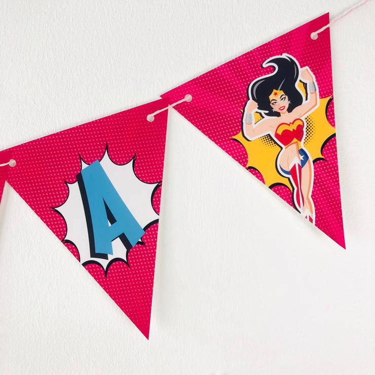 Wonder Woman Party Banner