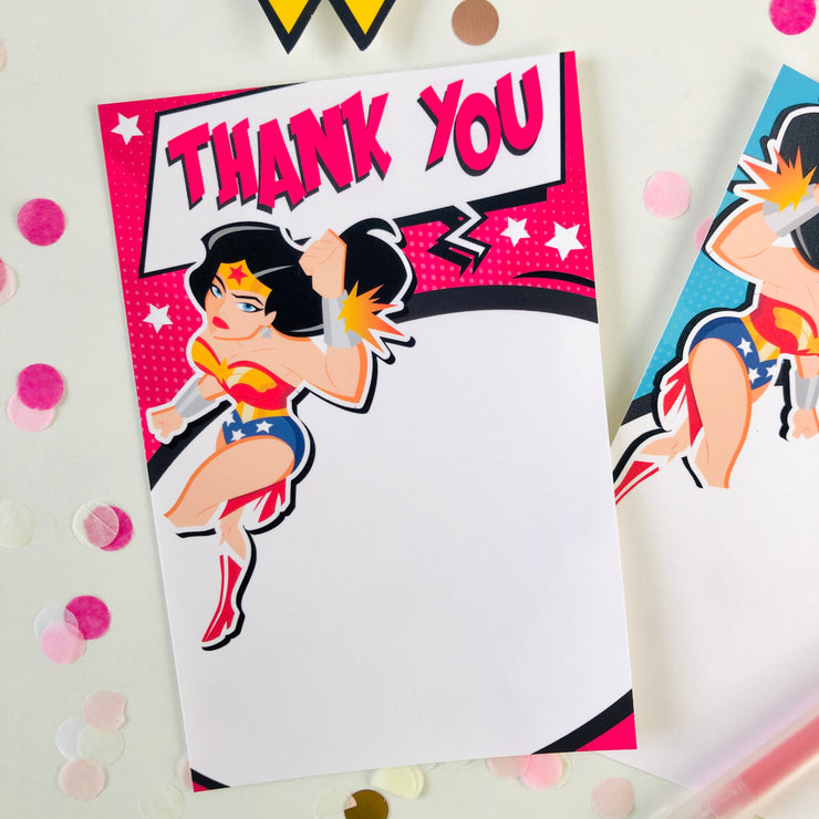 Wonder Woman Thank You Note (FREE)