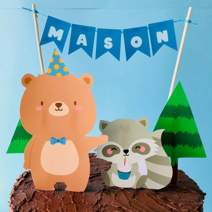 Woodland Animal Cake Topper