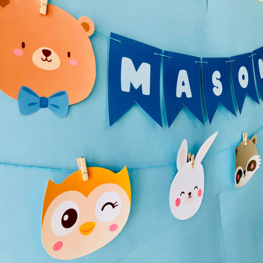 Woodland Animals Banner