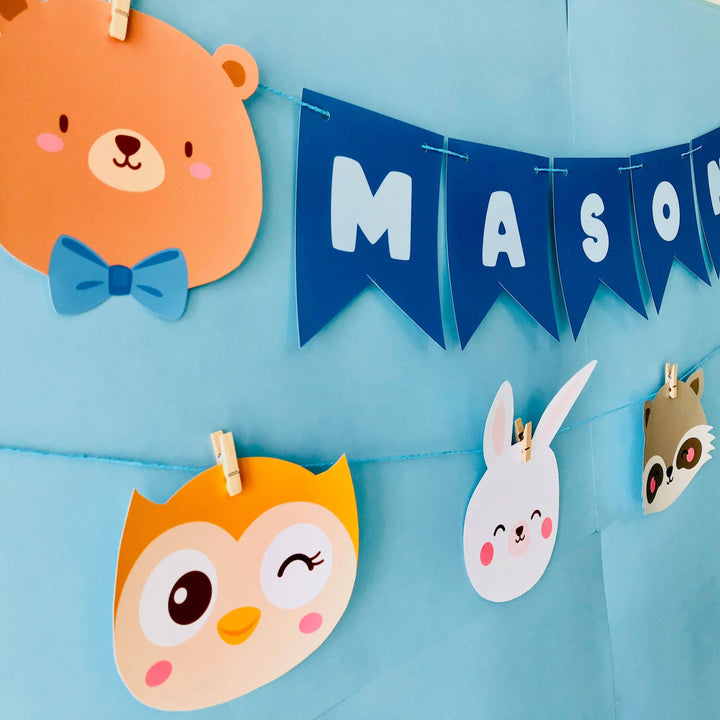 Woodland Animals Banner