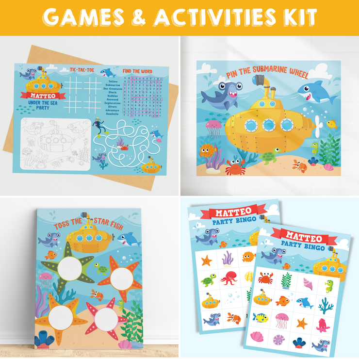 Yellow Submarine Games And Activities Bundle