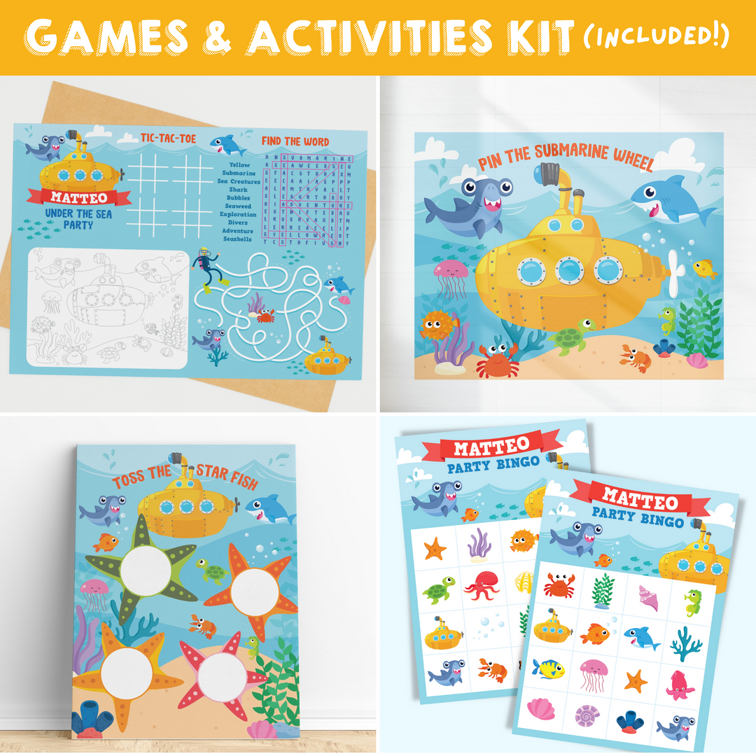 Yellow Submarine Games And Activities Kit