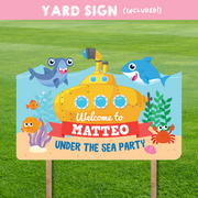 Yellow Submarine Yard Sign