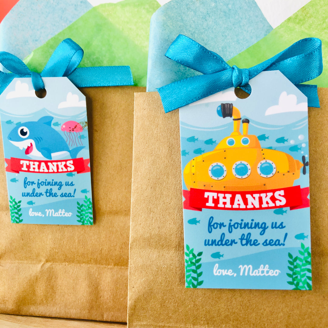 Yellow Submarine Gift Tags