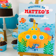 Yellow Submarine Party Welcome Sign